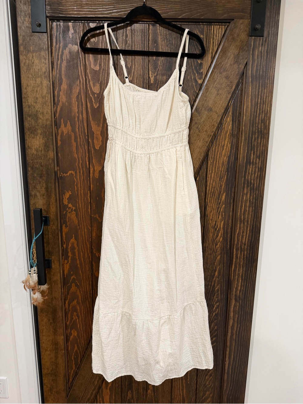 Pact Cream Spaghetti-Strap Maxi Dress